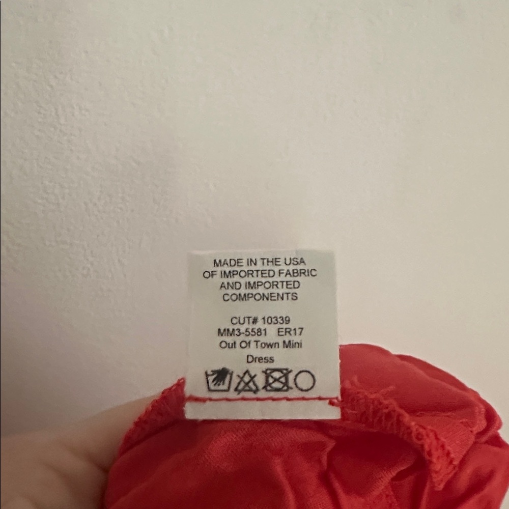 NWT SHOW ME YOUR MUMU out of town mini dress in red eyelet - Picture 7 of 7
